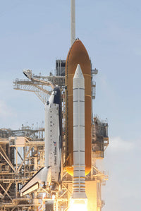 Space Shuttle Atlantis Launch Fine Art Print by Stocktrek Images