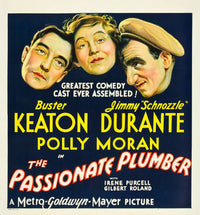 The Passionate Plumber Movie Poster Print Featuring Buster Keaton, Polly Moran, and Jimmy Durante (1932)
