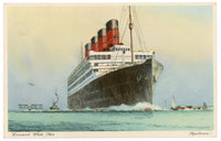 Aquitania In Full Steam Fine Art Print by Mary Evans Picture Library