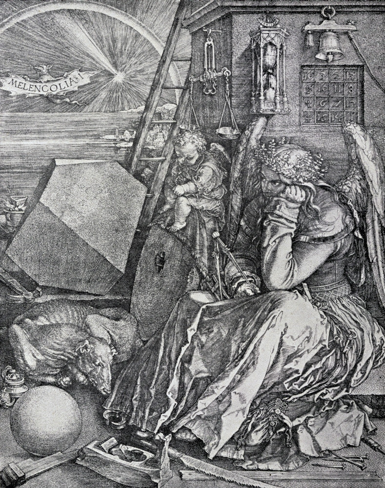 Melancholy Fine Art Print by Albrecht Durer - 1932 Edition