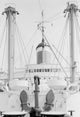 Anchor on Deck with Passenger Ship Background Poster Print
