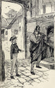 Oliver Encounters a Mysterious Stranger Illustration by W.S. Stacey
