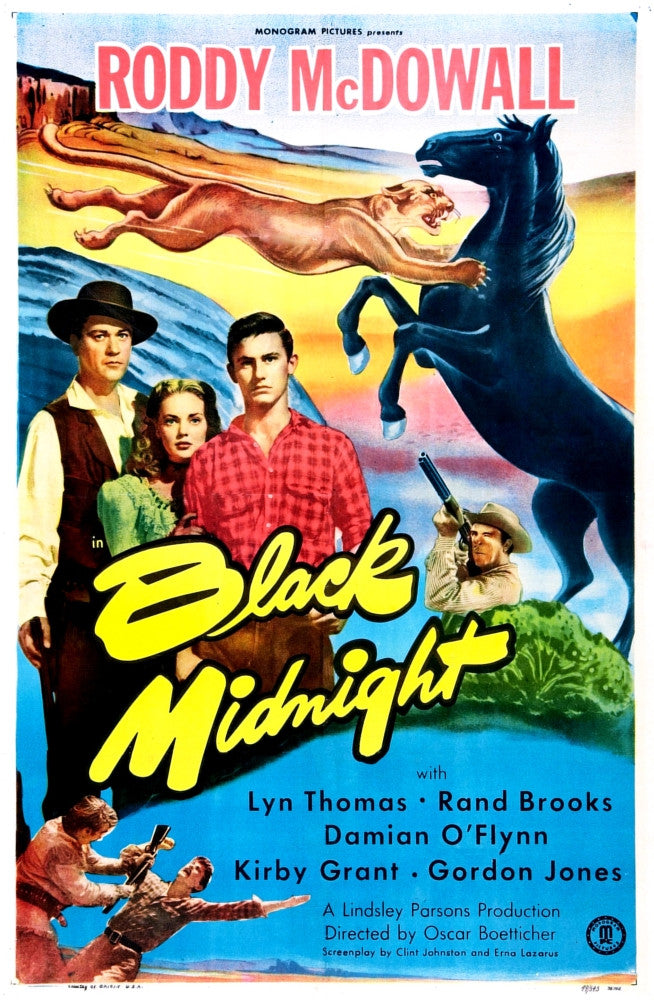 Black Midnight U Movie Poster Fine Art Print - 1949 Classic
