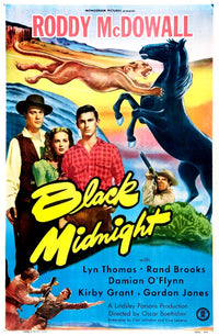 Black Midnight U Movie Poster Fine Art Print - 1949 Classic
