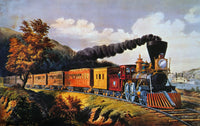 American Express Train Lithograph by Currier & Ives, 1864 - Fine Art Print