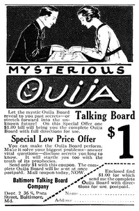 Ad for Ouija Board 1920 Illustration Poster Print by Granger Collection