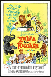 Zebra in the Kitchen Movie Poster - 11 x 17 Print