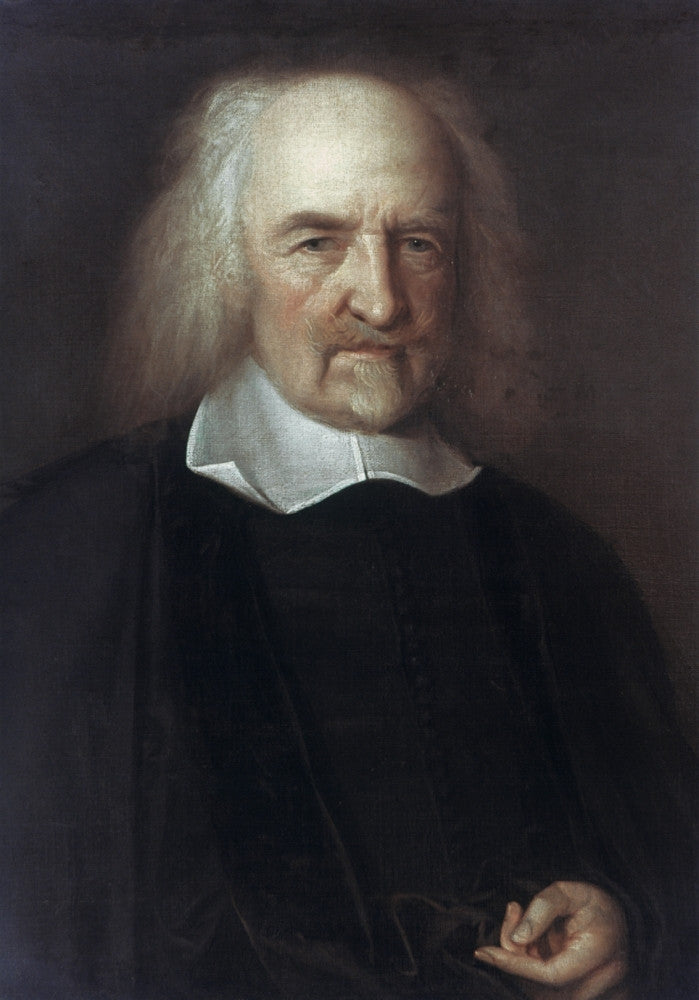 Thomas Hobbes Oil on Canvas Art Print by John Michael Wright