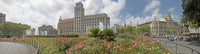 Placa de Catalunya with Passeig de Gracia Poster Print by Panoramic Images