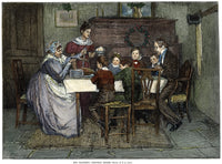 Bob Cratchit’s Christmas Dinner Engraving from A Christmas Carol