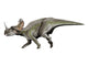 Centrosaurus Dinosaur Fine Art Print on White Background
