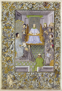 Antonio De Nebrija Teaching a Grammar Class Manuscript Illumination Fine Art Print