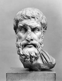 Epicurus Greek Philosopher Roman Marble Fine Art Print by Granger Collection