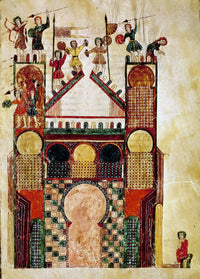 Defending a Castle Fine Art Print - Manuscript Illumination, 975