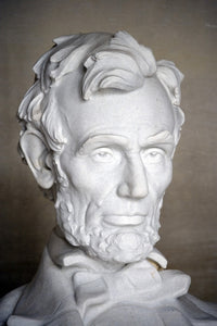 Sculpture of President Lincoln's Head Fine Art Print