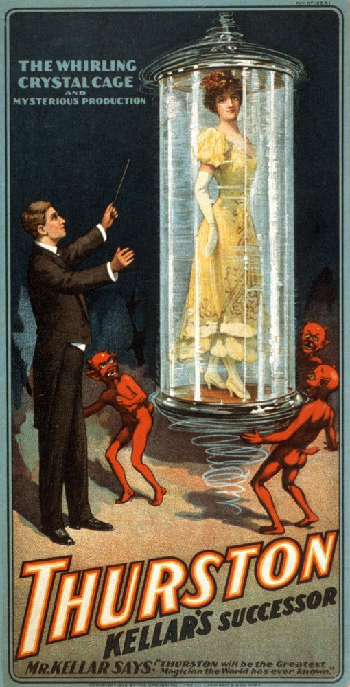 Howard Thurston American Magician Fine Art Print - Multiple Sizes
