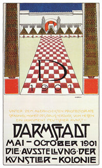 Darmstadt Exhibition of German Arts Fine Art Print by Joseph Maria Olbrich