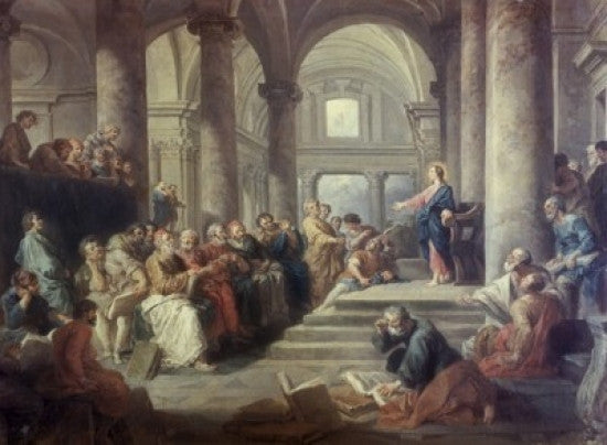 Jesus in the Temple Fine Art Print by Giovanni Paolo Panini