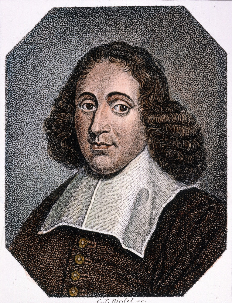 Baruch Spinoza Stipple Engraving Fine Art Print by Granger Collection