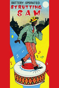 Vintage Tin Toy Box Art Print Featuring Jazz Dancer | Posterazzi