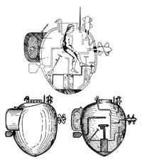 Submarine: The Turtle 1776 Fine Art Print by Granger Collection