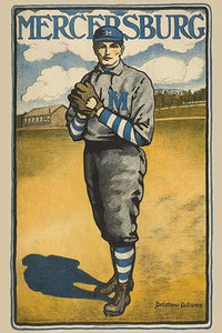 Mercersburg Baseball Player Fine Art Print by Bristow Adams