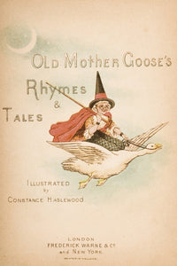 Old Mother Goose Title Page Illustration Fine Art Print by Constance Haslewood