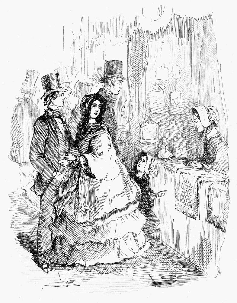 Virtue Rewarded Etching from Vanity Fair by William Thackeray