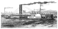 Steamboat 'Philadelphia' Fine Art Print (1859) by Granger Collection