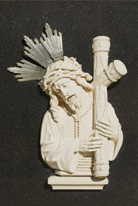 Religious Icons in Spanish Cemetery Fine Art Print by Michael Thornton