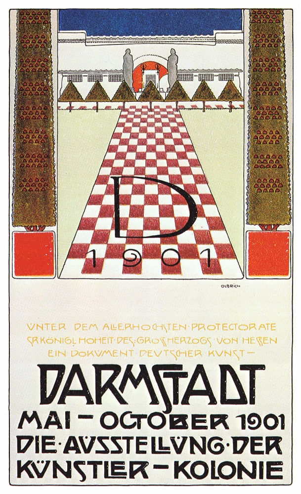 Darmstadt Exhibition of German Arts Fine Art Print by Joseph Maria Olbrich