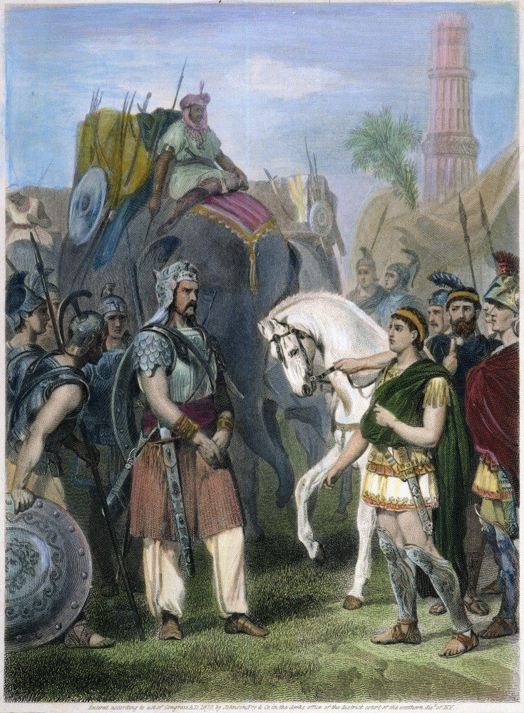 Alexander the Great Accepts Surrender of Porus – Fine Art Print