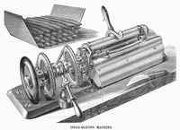 Cigar-Making Machine 1870 Fine Art Print by Granger Collection