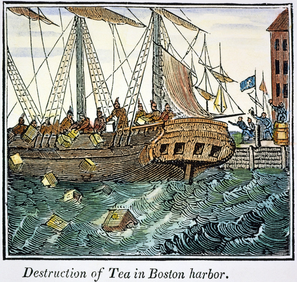 The Boston Tea Party 1773 American Engraving Fine Art Print by Granger Collection