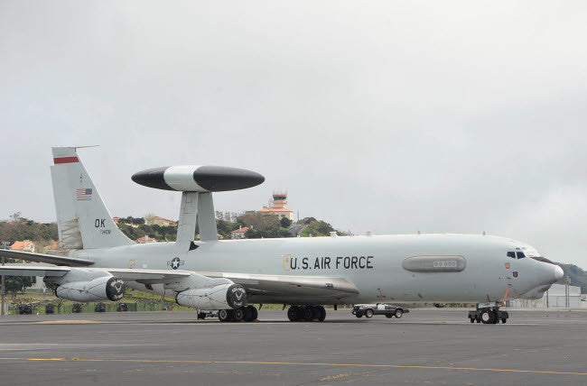 US Air Force E-3 Sentry Aircraft Fine Art Print by Stocktrek Images