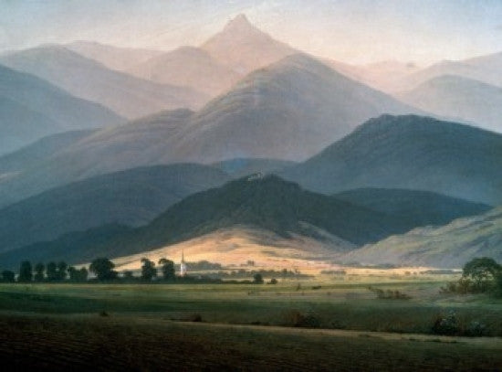 In the Mountains Fine Art Print by Caspar David Friedrich