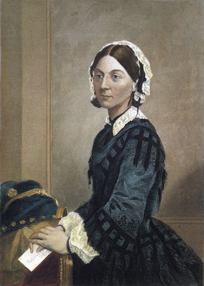 Florence Nightingale 19th Century Colored Engraving Fine Art Print