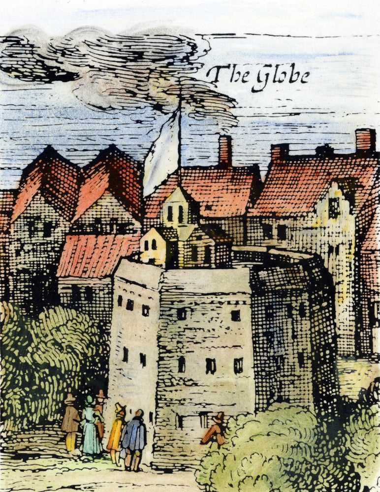 Globe Theatre Fine Art Print - Claes Jansz Visscher's 1616 View