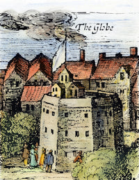 Globe Theatre Fine Art Print - Claes Jansz Visscher's 1616 View