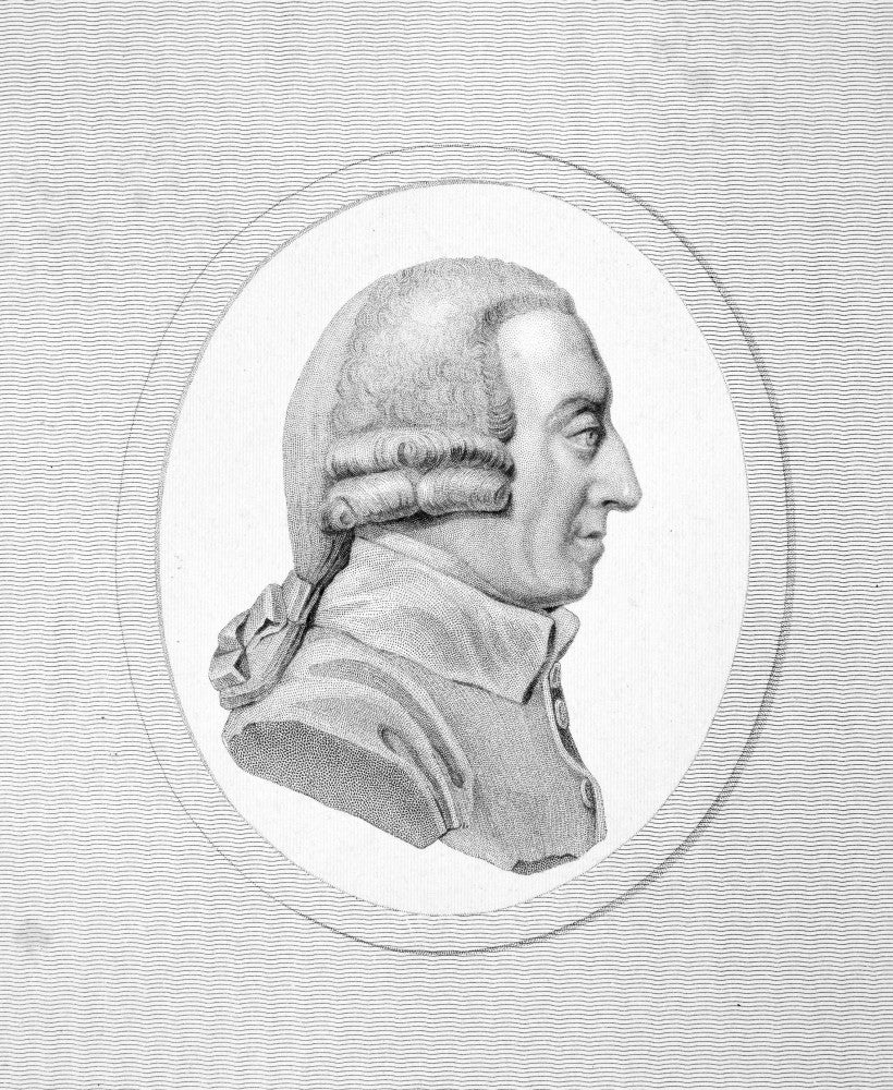 Adam Smith Scottish Economist Engraving Print by James Tassie