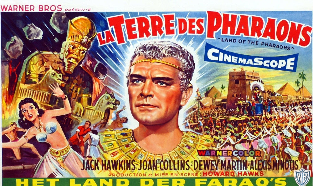 Land Of The Pharaohs Movie Poster Art Print - 1955 Belgian Design