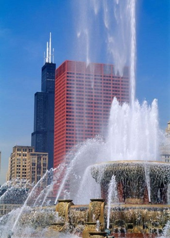 Buckingham Fountain Chicago Photo Print by Panoramic Images (12x17)