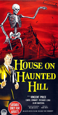 House On Haunted Hill Movie Poster Art - Vincent Price 1959