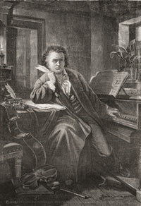 Ludwig Van Beethoven Fine Art Print - Classic Composer Poster