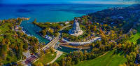 Elevated View of Baha'i Temple Fine Art Print | Posterazzi
