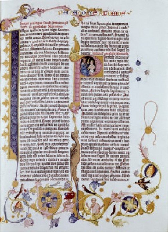 Gutenberg Bible Fine Art Print by Johann Gutenberg - 1456