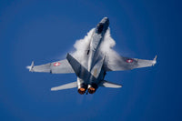 Swiss Air Force F-18C Fine Art Print - 9G Pull-Up by Timm Ziegenthaler