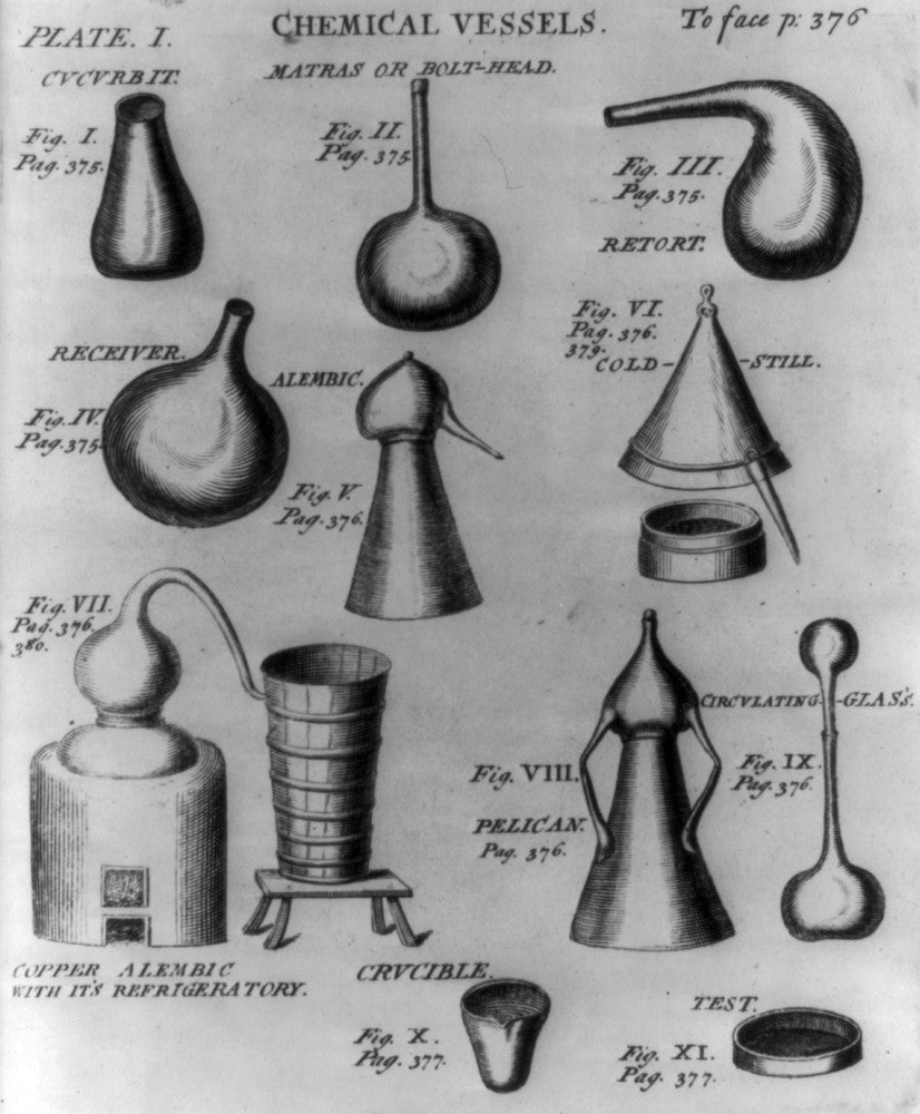 Chemical Vessels, 1727 Fine Art Print by Science Source