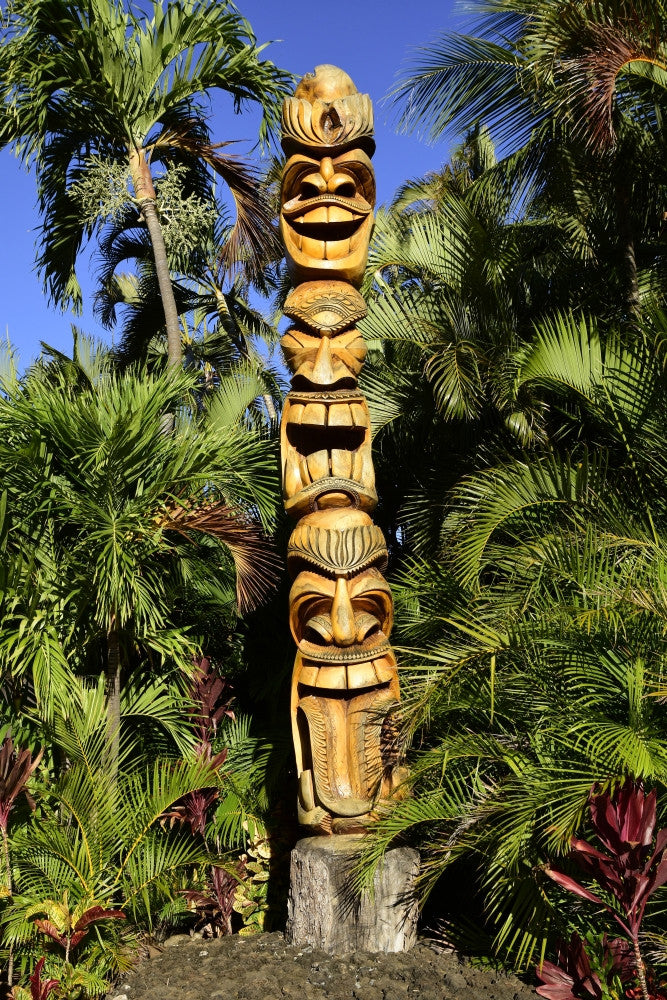 Hawaiian Totem Pole Fine Art Print - Maui, Hawaii