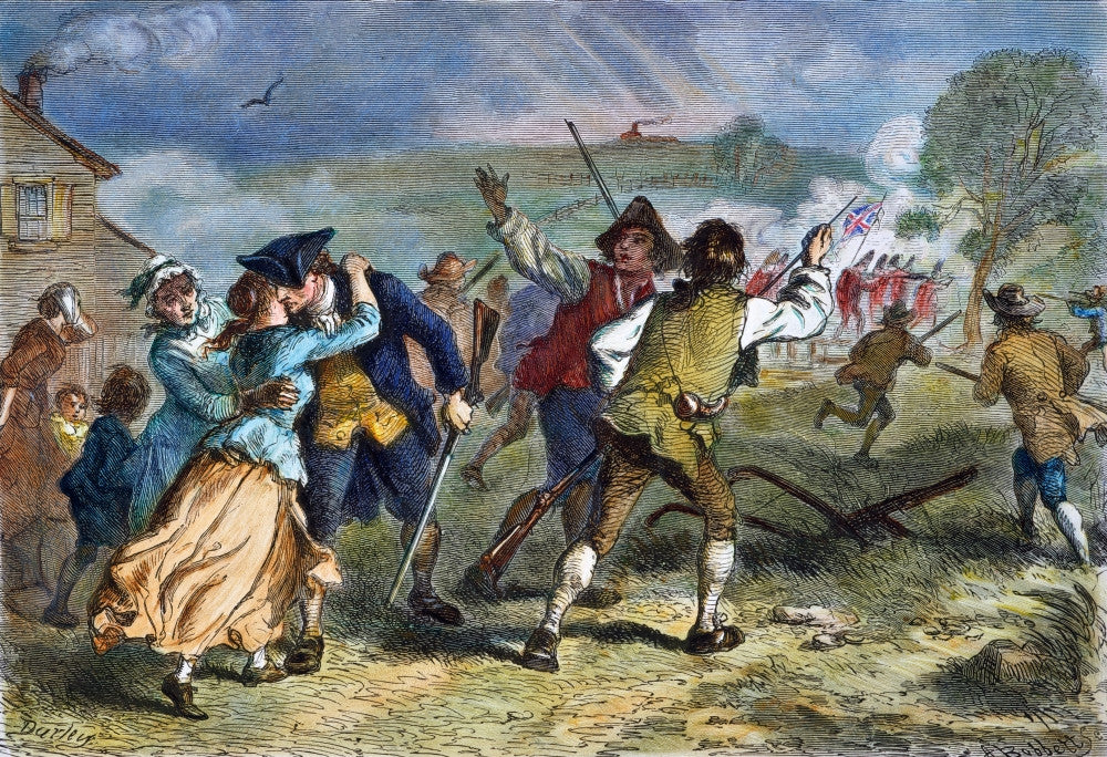 The Battle of Concord 1775 Fine Art Print by Granger Collection